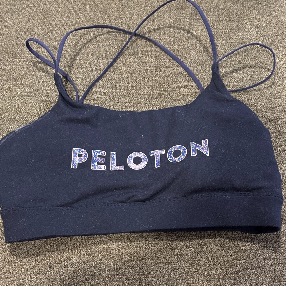 Peloton Dark Blue Sports Bra - medium